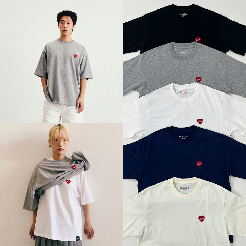 maison KEEPS | Adore Oversized Tee | Unisex | เสื้อยืดทรง oversized ปักโลโก้ Ado