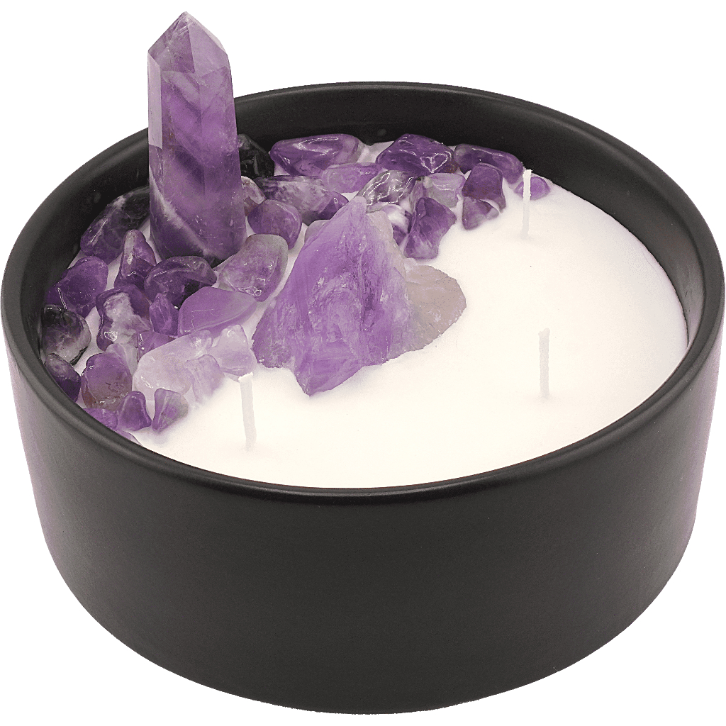 Oracle`s Dreams - Amethyst Crystal Candle