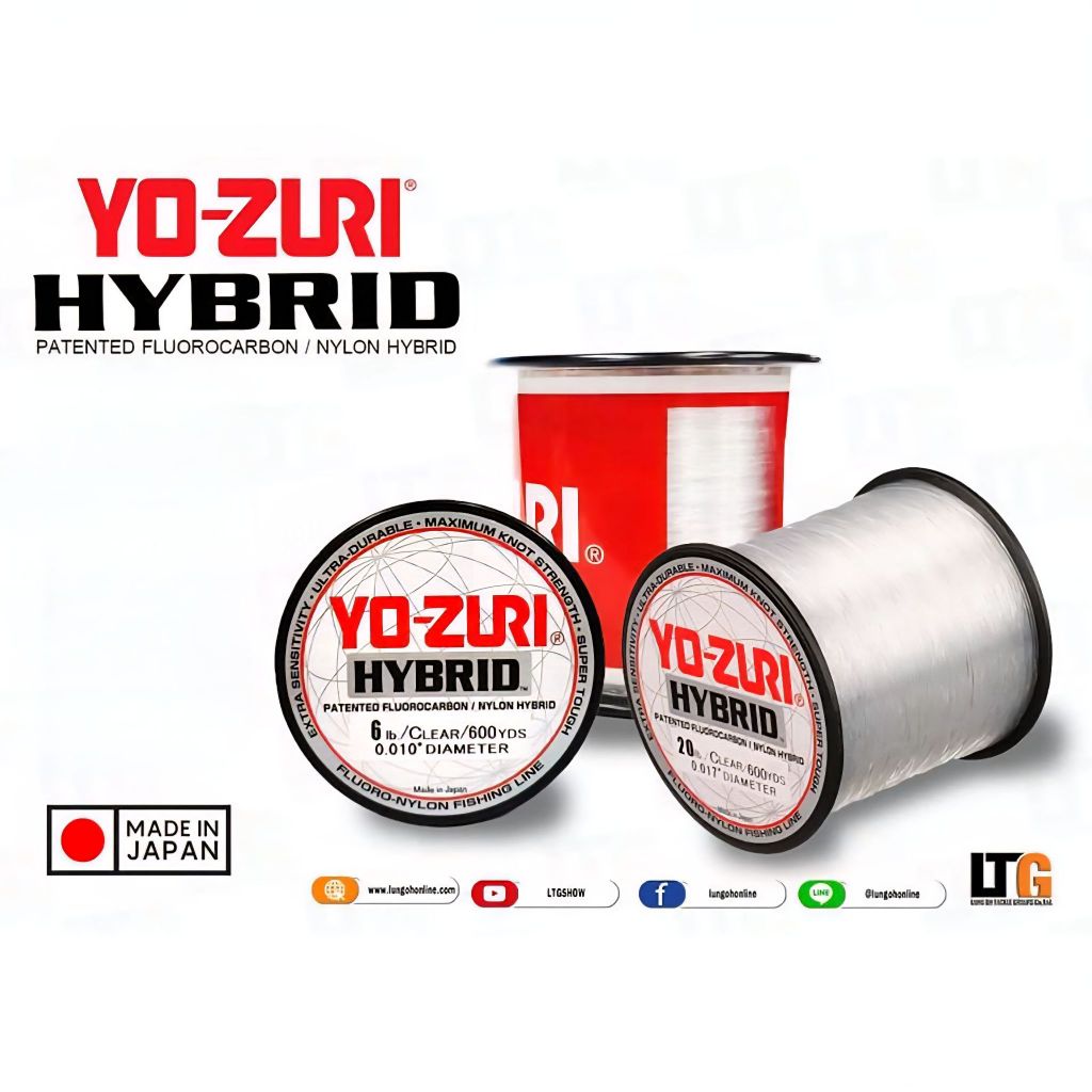 ✨สาย Yo-ZURI HYBRID LINE โยซูริ ไฮบริด #สายเอ็น #สายเอ็นใส