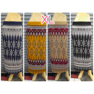 ผ้าถุงไหมพรม ทอลายไทย ไซส์ใหญ่ XL