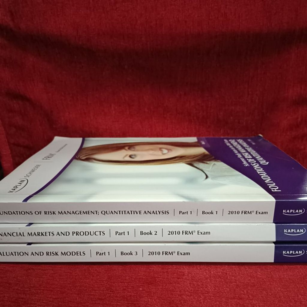 Schweser Study Notes for the FRM book 1-2-3 ขาย3เล่มมีขีดเขียน