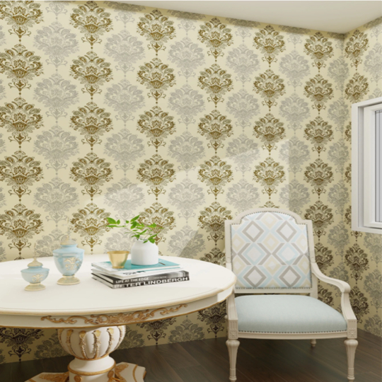 วอลเปเปอร์ติดผนัง ลายหลุยส์ ขนาด0.45x9-10เมตร มีกาวในตัว ติดง่าย แถมฟรีที่รีด วอลเปเปอร์ติดผนังห้องน้ำ สติ๊กเกอร์ติดผนัง