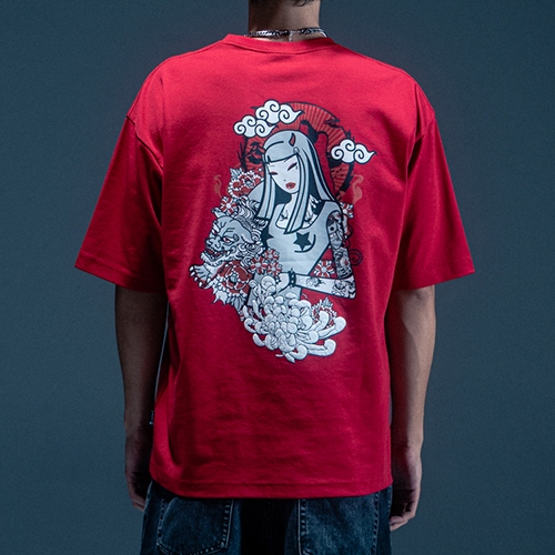 TOKIDOKI เสื้อยืดผู้ชาย KABUKI BUDDING ราคา ถูกที่สุด ดีลบีเคเค แกลเลอรีภาพที่ 5