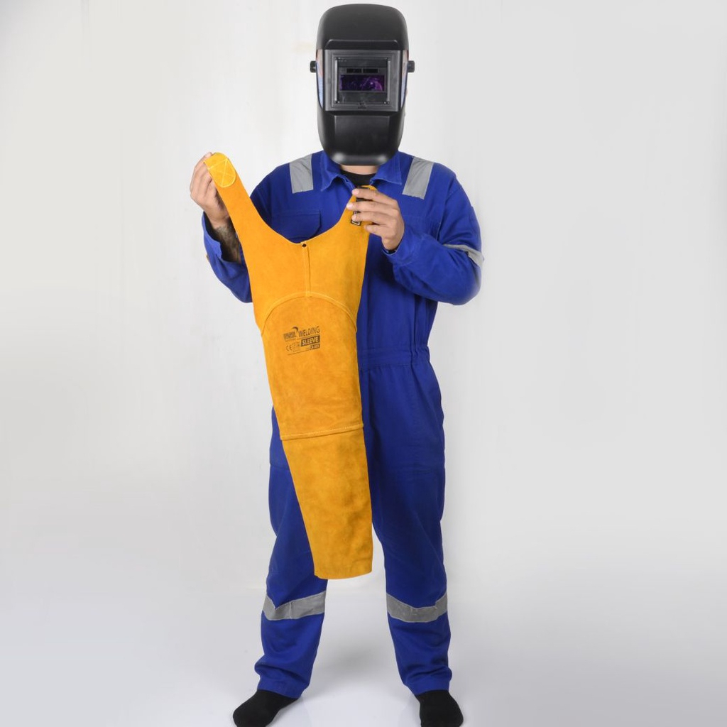 YAMADA ปลอกแขนหนังกันสะเก็ด งานเชื่อม ปลอกแขนหนัง รุ่น CA-003  กันสะเก็ด ไม่ติดไฟ กันร่อยขีดข่วน กันความร้อน 250 ทนแท้ดี - รูปที่ 2