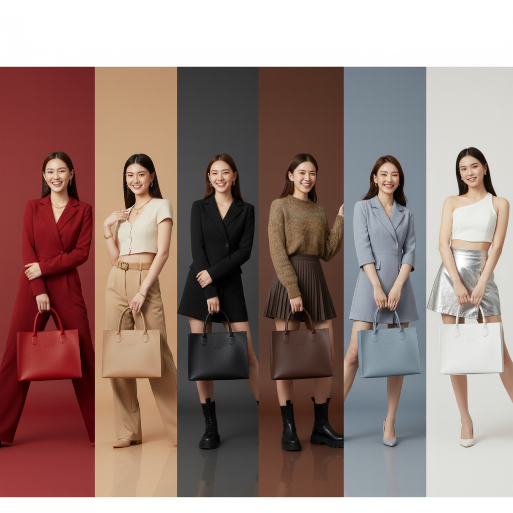 Waralee's Day - New Classic Tote - กระเป๋าถือใส่ A4 ไปเรียน ไปทำงาน