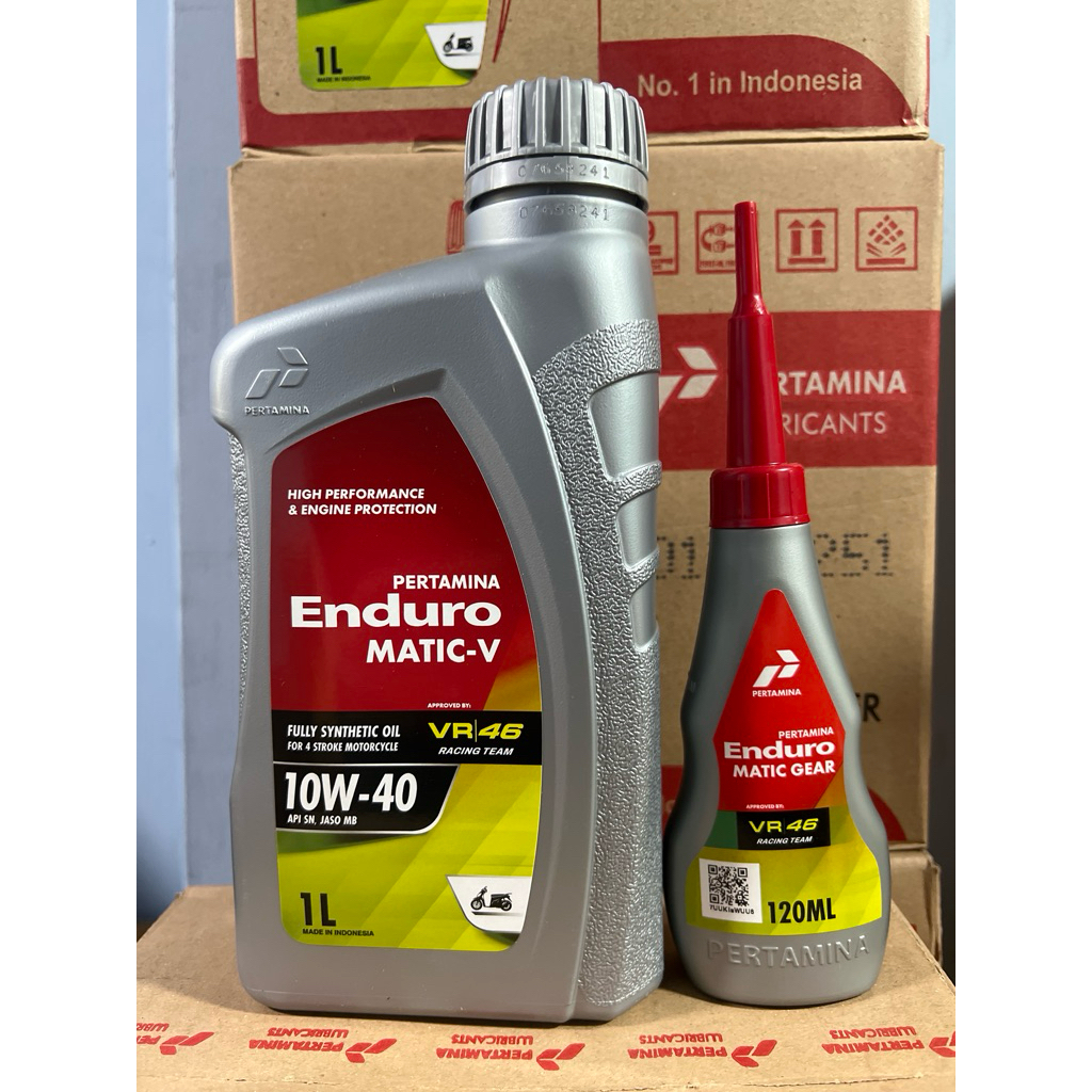 น้ำมันเครื่อง รถมอไซส์ ออโต้🔥หอม🔥 Enduro Matic-V 10w-40 สังเคราะห์ 100% ขนาด 1 ลิตร