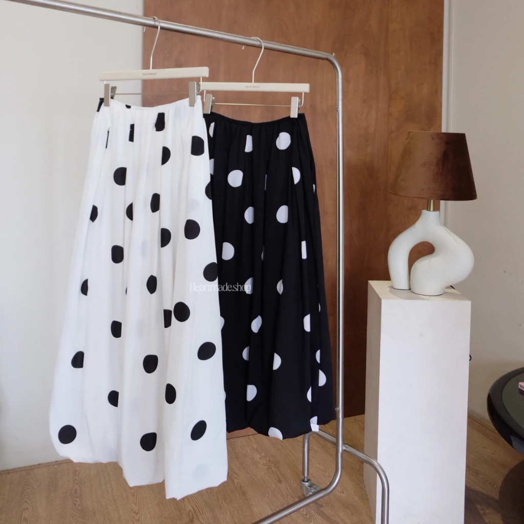 (B38) Heartmade-Polka dot balloon skirt(สินค้าพร้อมส่ง)🏞️💙👀