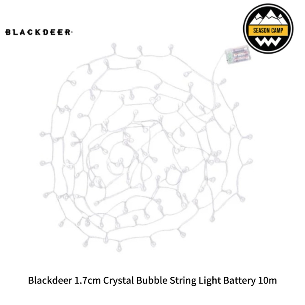 ไฟประดับ Blackdeer 1.7cm Crystal Bubble String Light Battery 10m