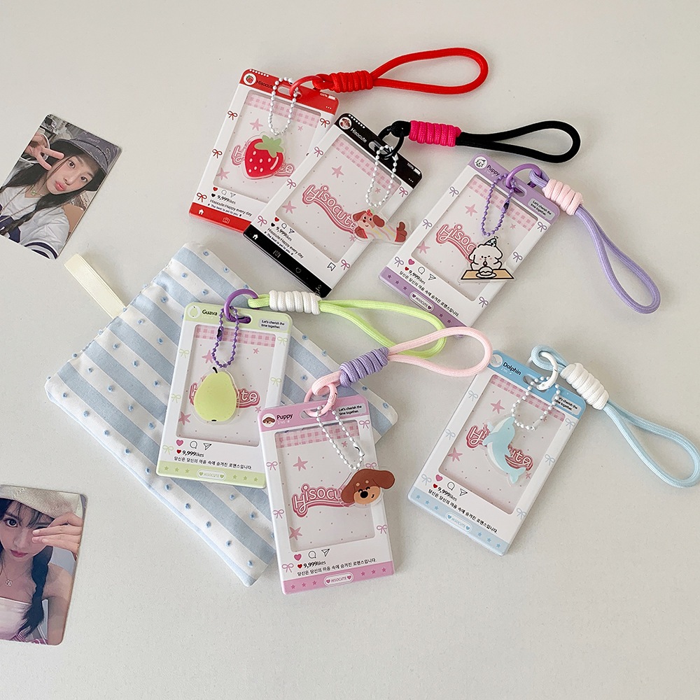 พร้อมส่ง🇹🇭 K003 ที่ใส่คีย์การ์ด ใส่บัตร ใส่บัตรพนักงาน พร้อมสายคล้อง น่ารักสไตล์เกาหลี อะคริลิกขนาดเล็ก บัตรใส่รูป