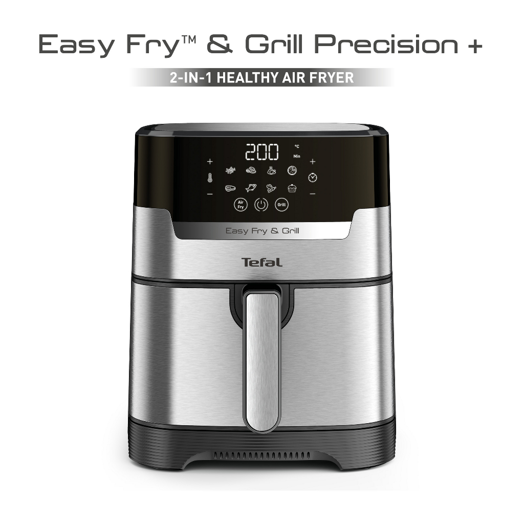 TEFAL หม้อทอดไร้น้ำมัน ระบบดิจิทัล 2in1 ทอด+ย่าง ขนาด 4.2 ลิตร รุ่น EY505D66