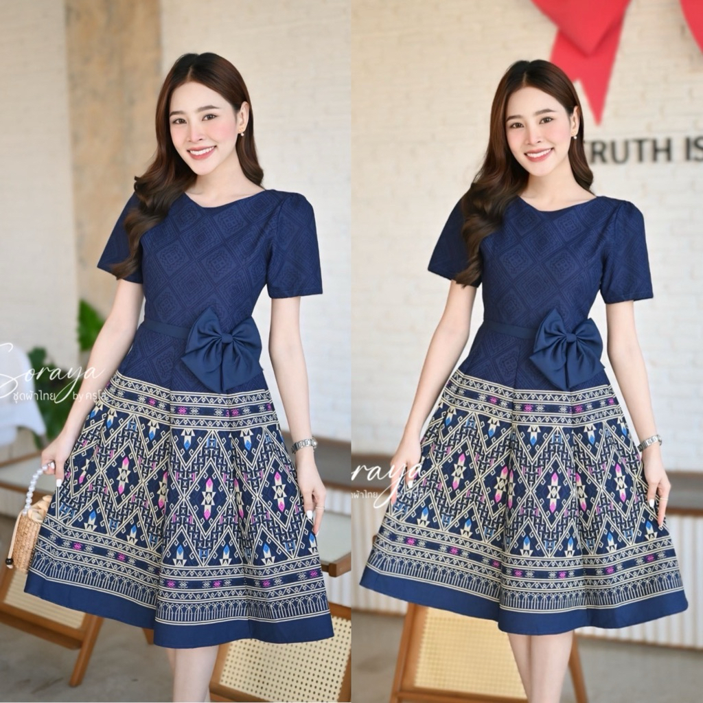 ย้วยลายใหม่ผ้าฝ้ายพิมพ์ลายอัดกาวทั้งชุด s-7xl