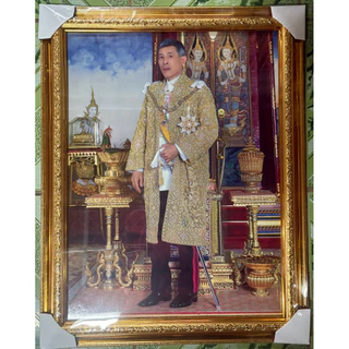 กรอบรูปพร้อมภาพมงคลรัชกาลที่10 ขนาด15×20นิ้ว