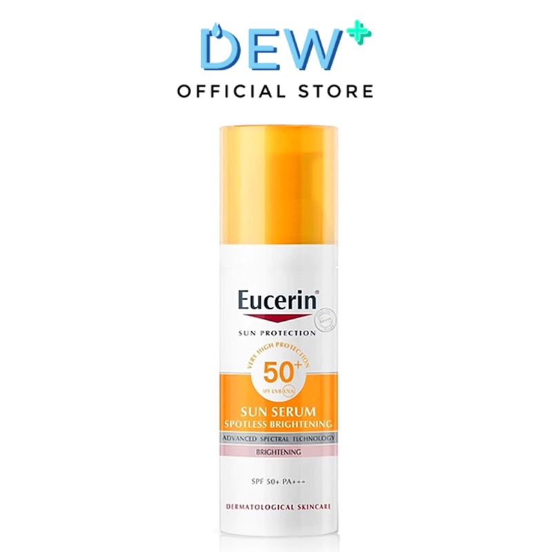 Eucerin Sun Spotless Brightening Serum SPF50+ PA+++ 50ml.ยูเซอริน ซัน สปอตเลส ไบรท์เทนนิ่ง เซรั่ม สำหรับผิวหน้า