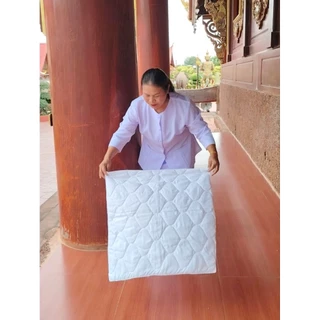 ผ้ารองนั่ง&​ปูนั่ง หรืออาสนะชี สีขาวสีเทา