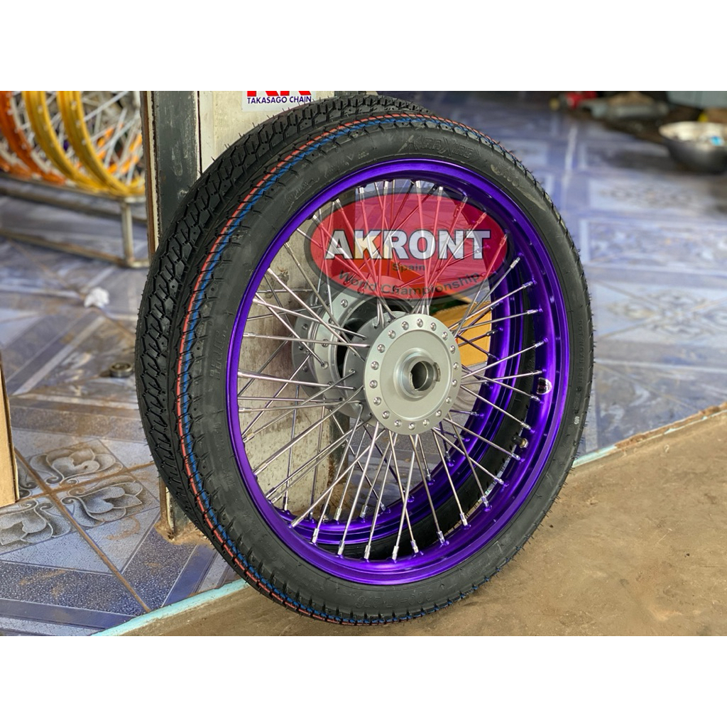 ชุดล้อAKRONTขอบจิก งานเลเซอร์ พร้อมขึ้นดุมแท้ศูนย์ (สั่งใส่รถรุ่นไหนแจ้งมาทางข้อความนะคับ)