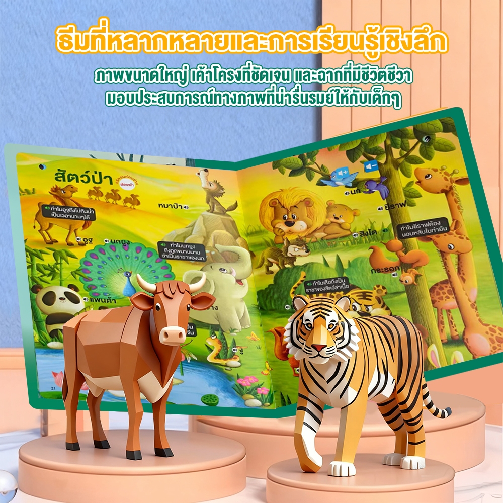 หนังสือมีเสียง สำหรับเด็ก 【1 แสนคำถาม】 นิทานไทย หนังสือพูดได้ หนังสือเสริมพัฒนาการ เด็กวัยเรียน ทำไม อะไร เพราะอะไร - รูปที่ 5