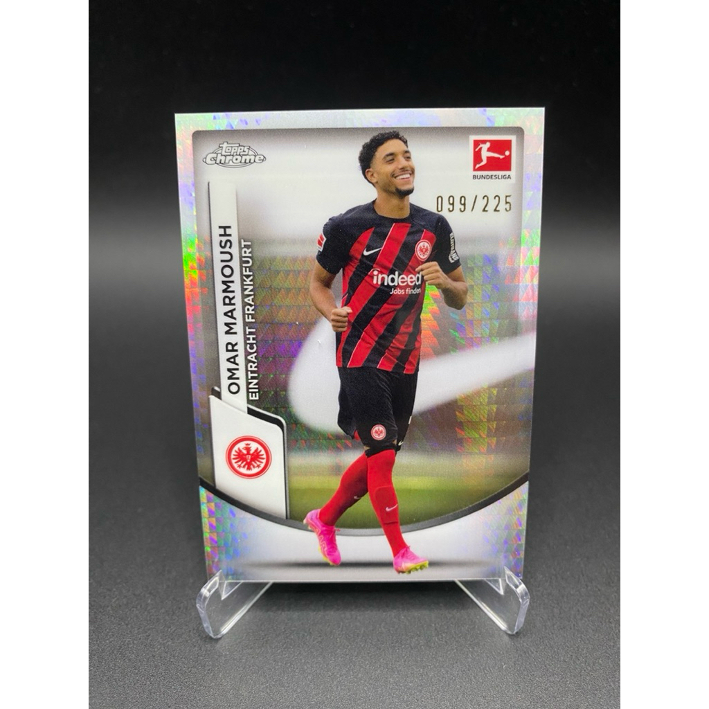 การ์ดฟุตบอล🇩🇪 2023-24 Topps Chrome Bundesliga #33 Omar Marmoush Prism /225