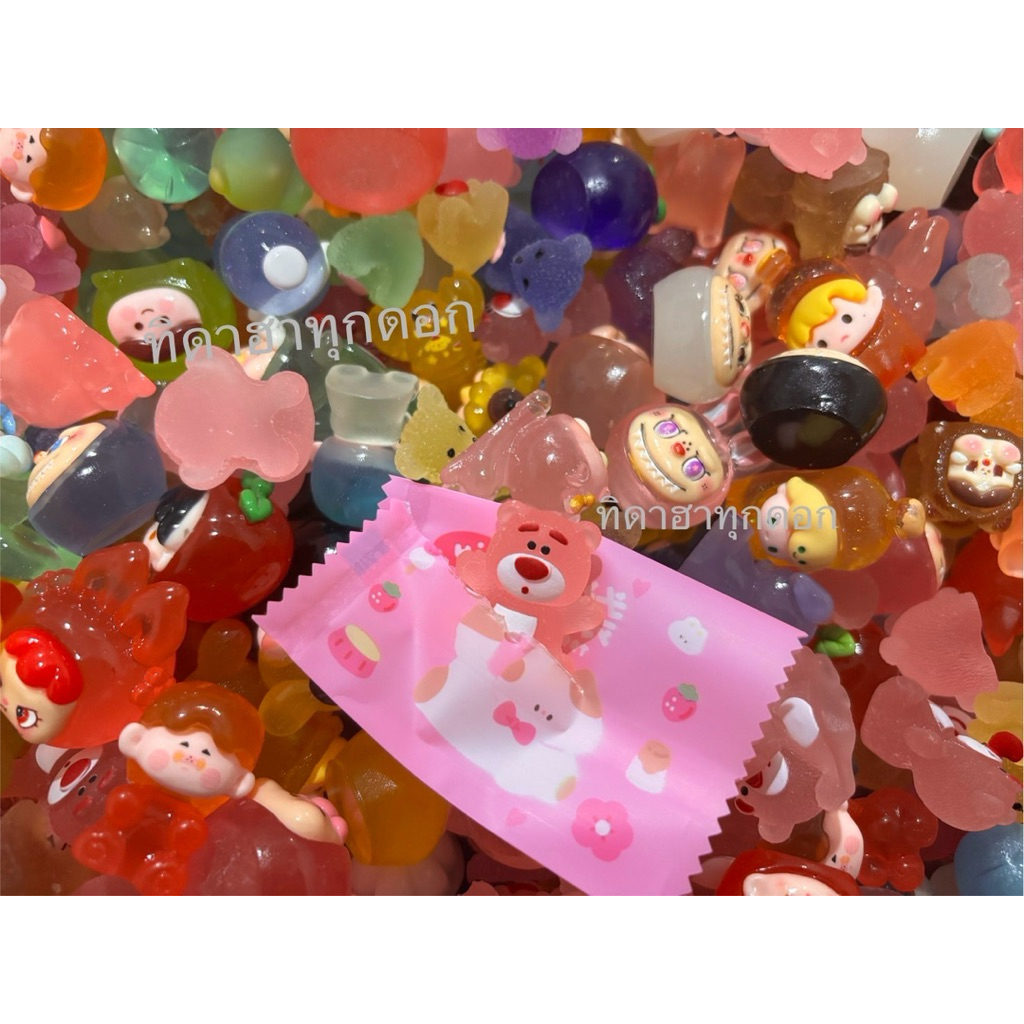 พร้อมส่งในไทย   ซองสุ่มเรซิ่นเรืองแสงจิ๋ว ขนาด M+L คละแบบ  ไปพร้อมซองฉีกลุ้น ราคา ถูกที่สุด ดีลบีเคเค แกลเลอรีภาพที่ 2