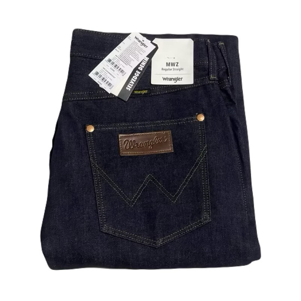 กางเกงยีนส์ Wrangler Mwz ริมแดง ผ้าดิบ 15 Oz
