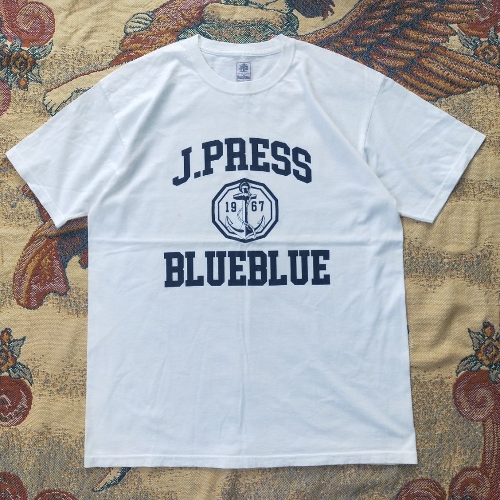 เสื้อยืด J.PRESS x BLUE BLUE มือสอง