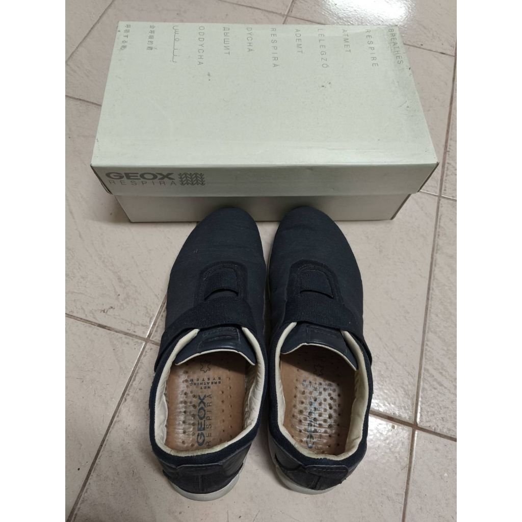 รองเท้าผู้ชาย GEOX U Nebula C mens Low Top สีน้ำเงิน Size US 9 ของแท้ มือสอง