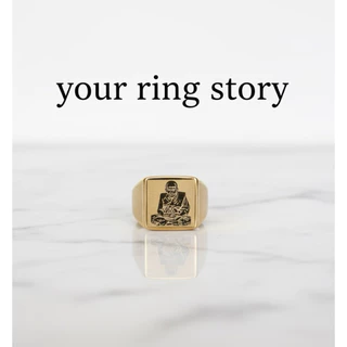 แหวนหลวงปู่ทวด สแตนเลส เลเซอร์ 18k