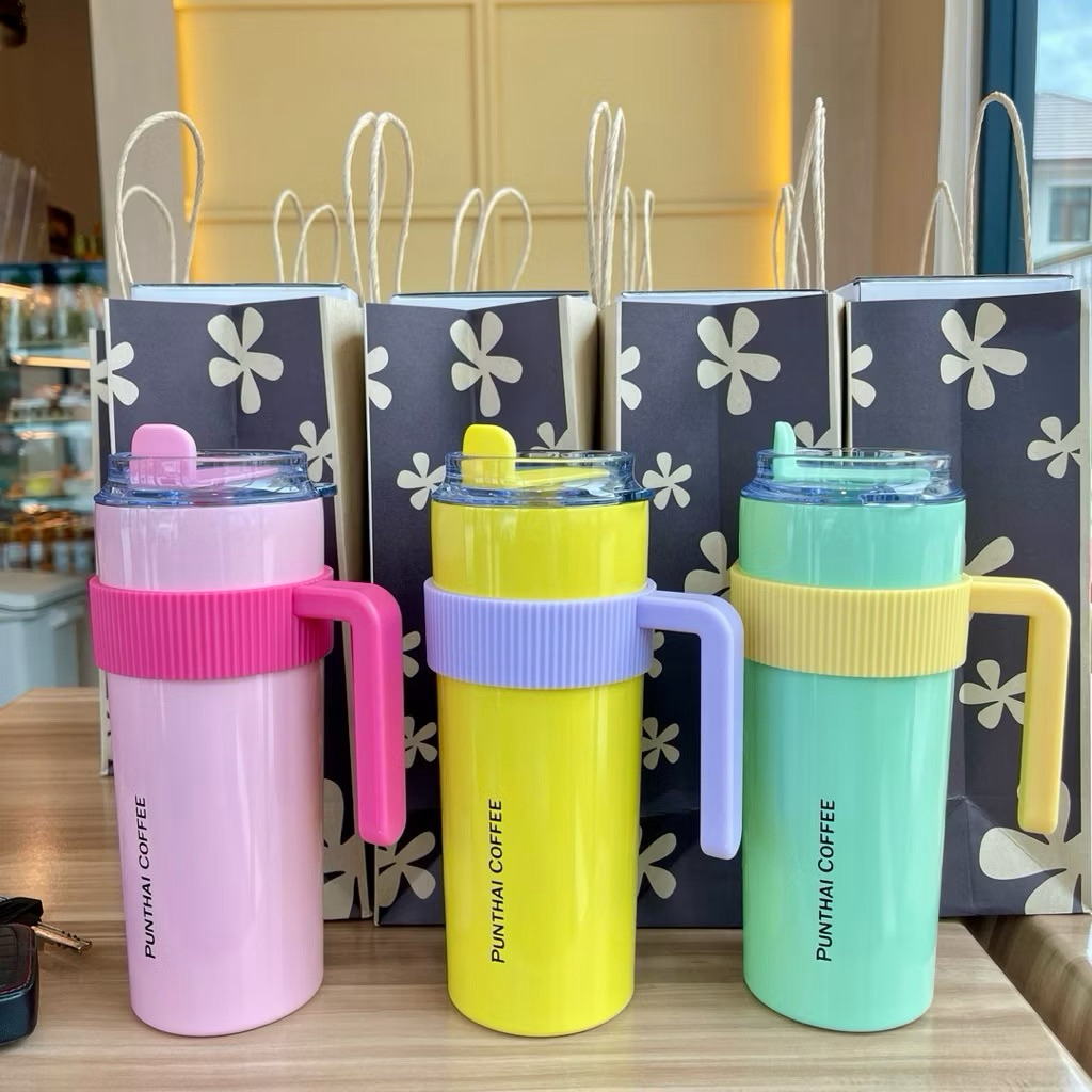 📌พร้อมส่ง📌แก้วเก็บความเย็น PUNTHAI รุ่น Two Tone Tumbler ขนาด 600 ml. ของแท้
