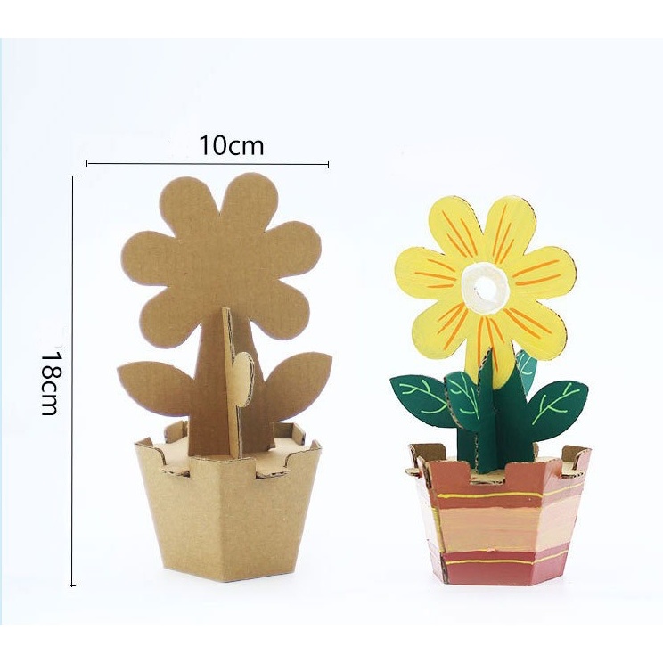 กล่องประดิษฐ์DIY ของเล่นกล่องกระดาษDIY พร้อมสีน้ำระบาย - รูปที่ 3