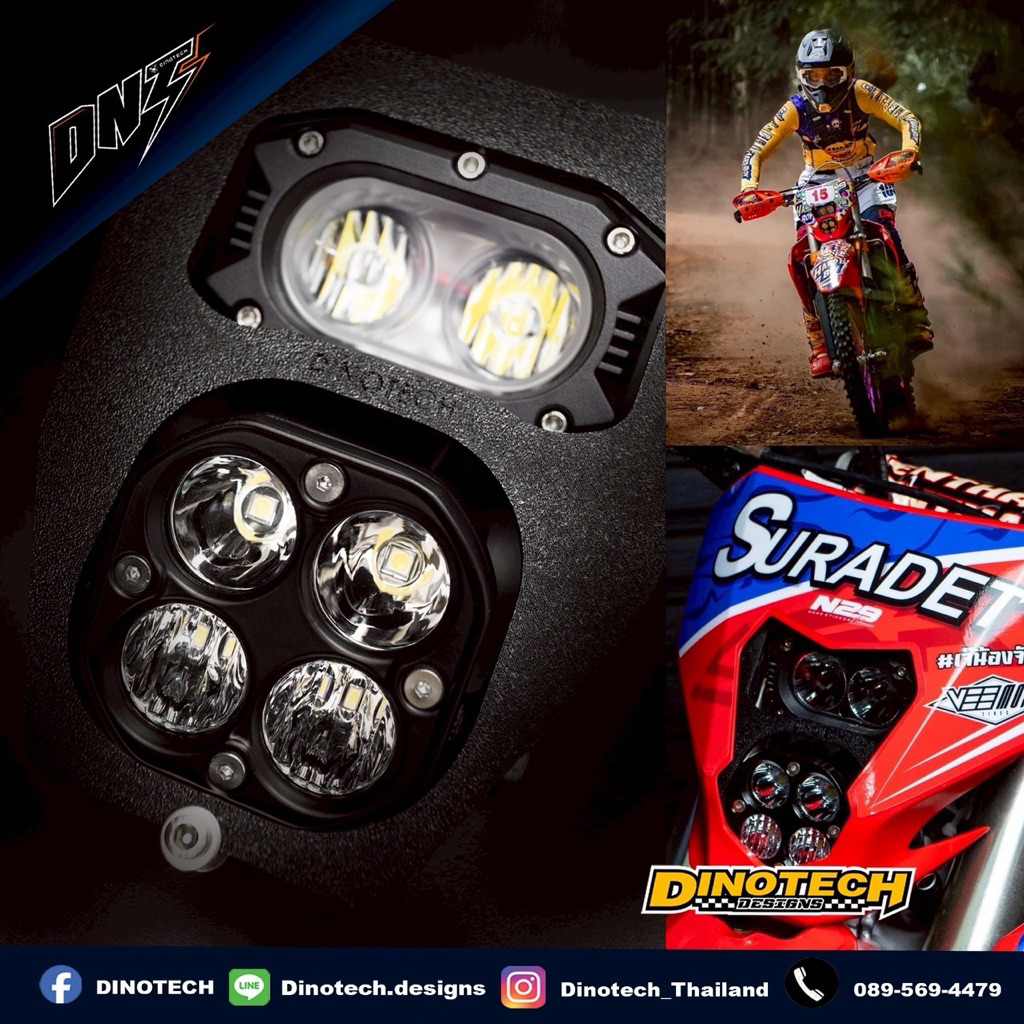 LED Light Headlight Fits Honda Crf300L Dinotech เวอร์ชั่น 3