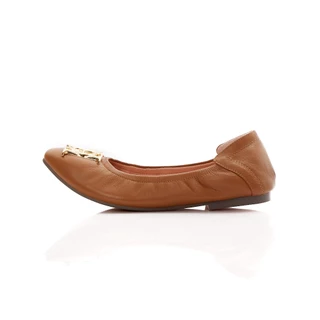 O&B รองเท้าหนังแกะ รุ่น AUDREY CREST IN SEPIA BROWN-11087SS11592F_F5BRXX