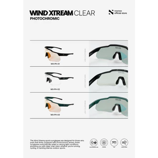 NOX NOX แว่นตากันแดดปรับแสงอัตโนมัติ รุ่น WIND XTREAM [ CLEAR ] Photochromic Lens พร้อมกล่องและถุงผ้า