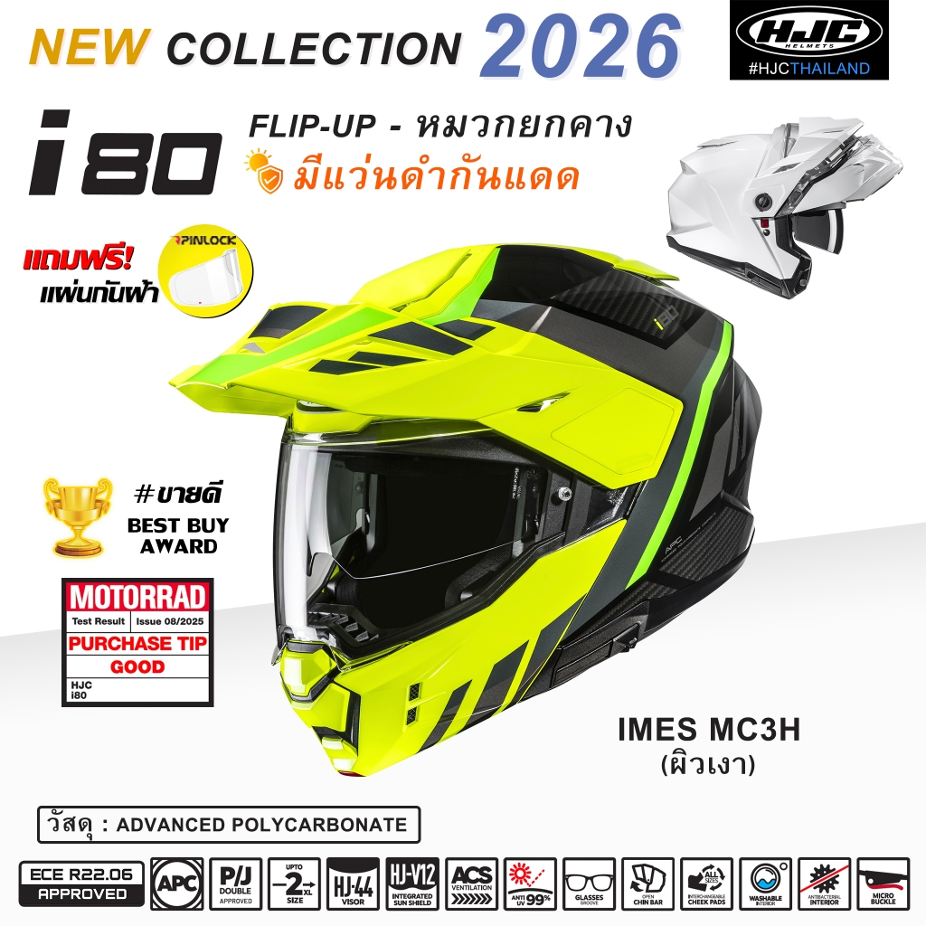 HJC i80 IMES MC3H New2026!!!!(ผิวเงา)