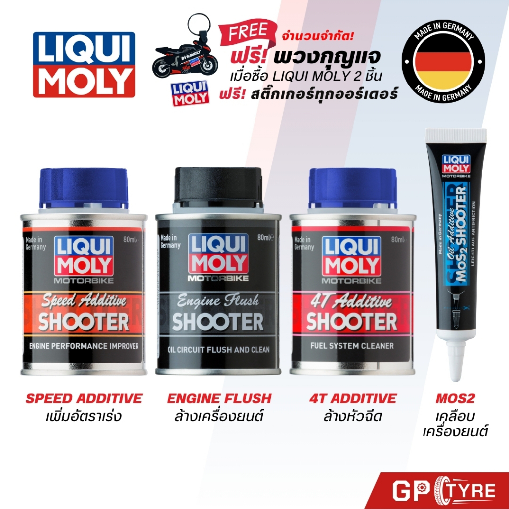 LIQUI MOLY SHOOTER น้ำยาล้างเครื่องยนต์ หัวฉีด 4T ADDITIVE / ENGINE FLUSH / SPEE