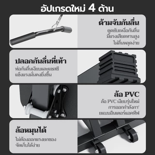Rowing Machine เครื่องพายเรือดัมเบล ม้านั่งดัมเบล ม้านั่งยกน้ำห 2in1ดึงสูงและต่ำ เครื่องออกกำลังกายพายเรือ อุปกรณ์ฟิตเนส