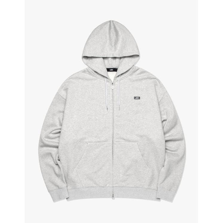LMC 0LM22FHZ101 LMC MINI BOX LOGO ZIP-UP HOODIE HEATHER GREY