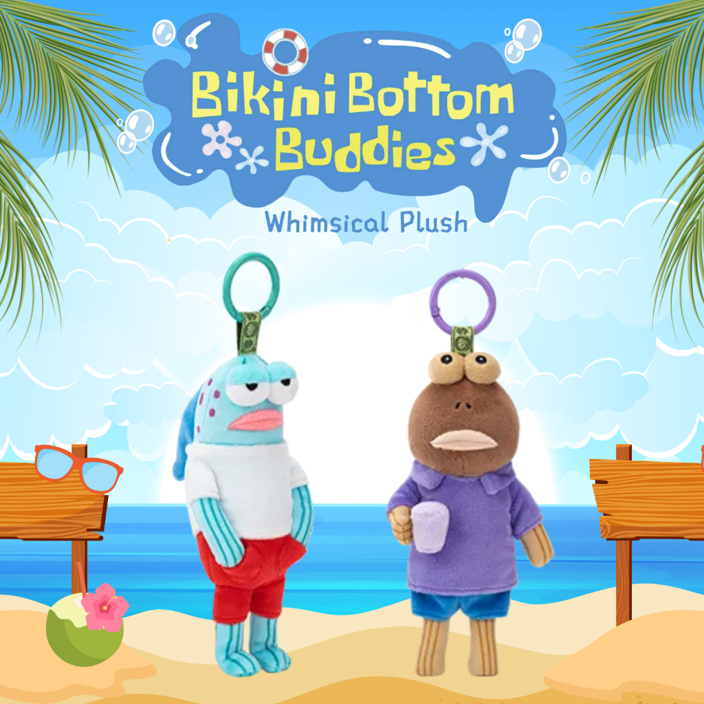 🚚พร้อมส่ง...ของแท้💥Bikini Bottom Buddies - Whimsical Plush💥