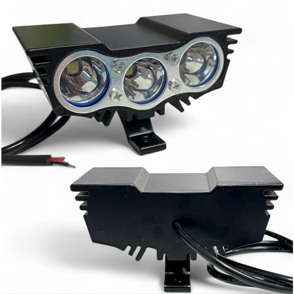 NEW (1ชิ้น) ไฟสปอร์ตไลท์ รุ่นใหม่ ไฟนกฮูก 3LED (แสงขาว) รถยนต์ /มอเตอร์ไซค์ 12V-24V