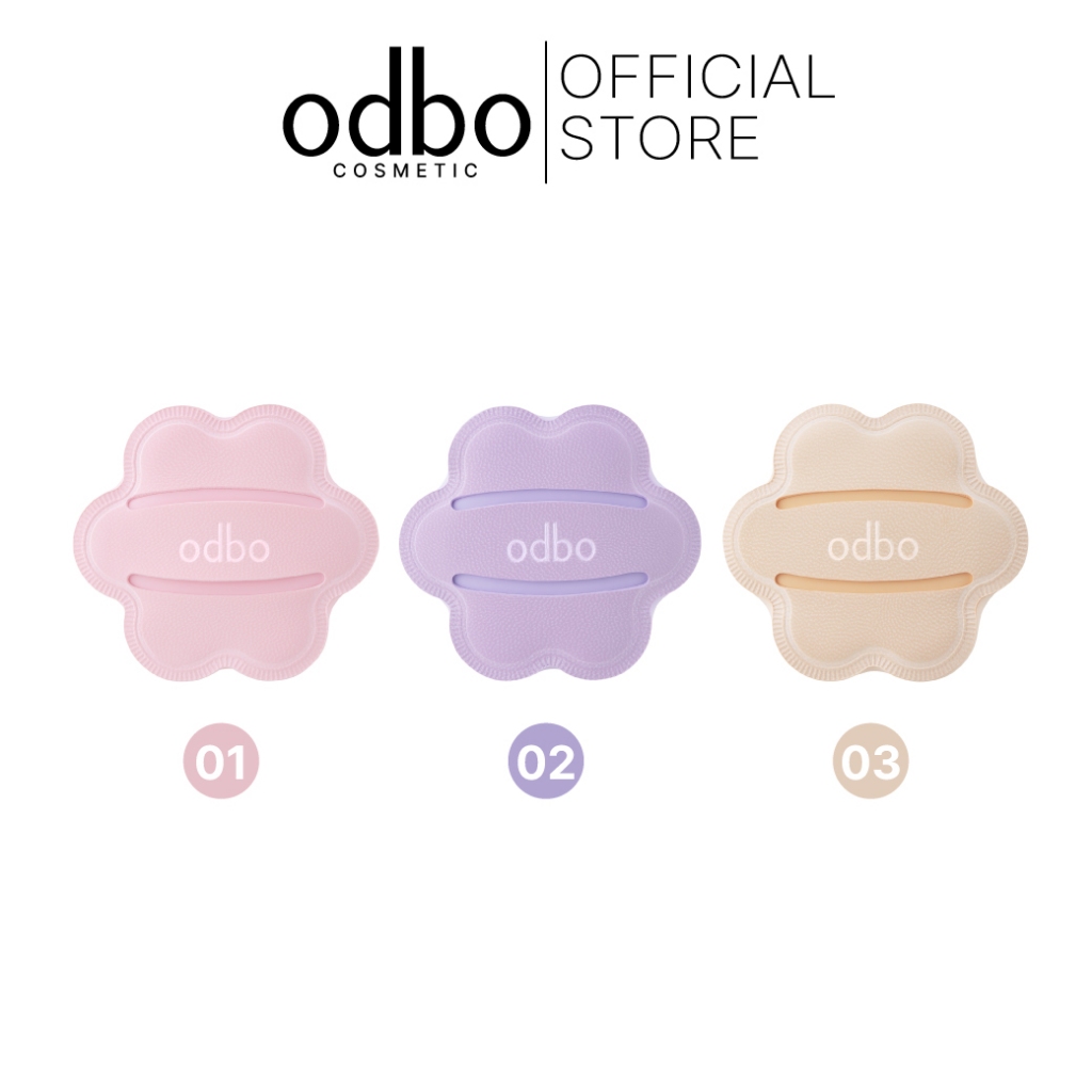 ODBO BLOOM AIR PUFF - OD8076 #พัฟดอกไม้ นุ่ม ละมุน ไม่กินรองพื้น