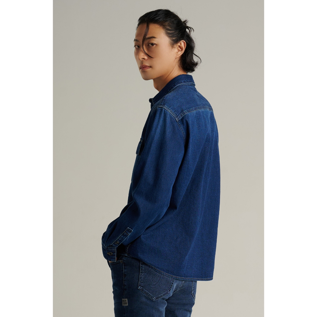 Mc JEANS قميص جينز رجالي Relaxed بأكمام طويلة — صورة 4