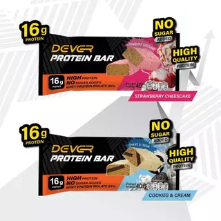 DEVER PROTEIN BAR ( โปรตีนบาร์ ตรา ดีเวอร์ ) 1 ชิ้น