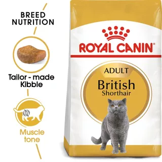 Royal Canin British Shorthair Adult 4kg อาหารเม็ดแมวโต พันธุ์บริติช ชอร์ทแฮร์ อายุ 12 เดือนขึ้นไป (โรยัล คานิน)
