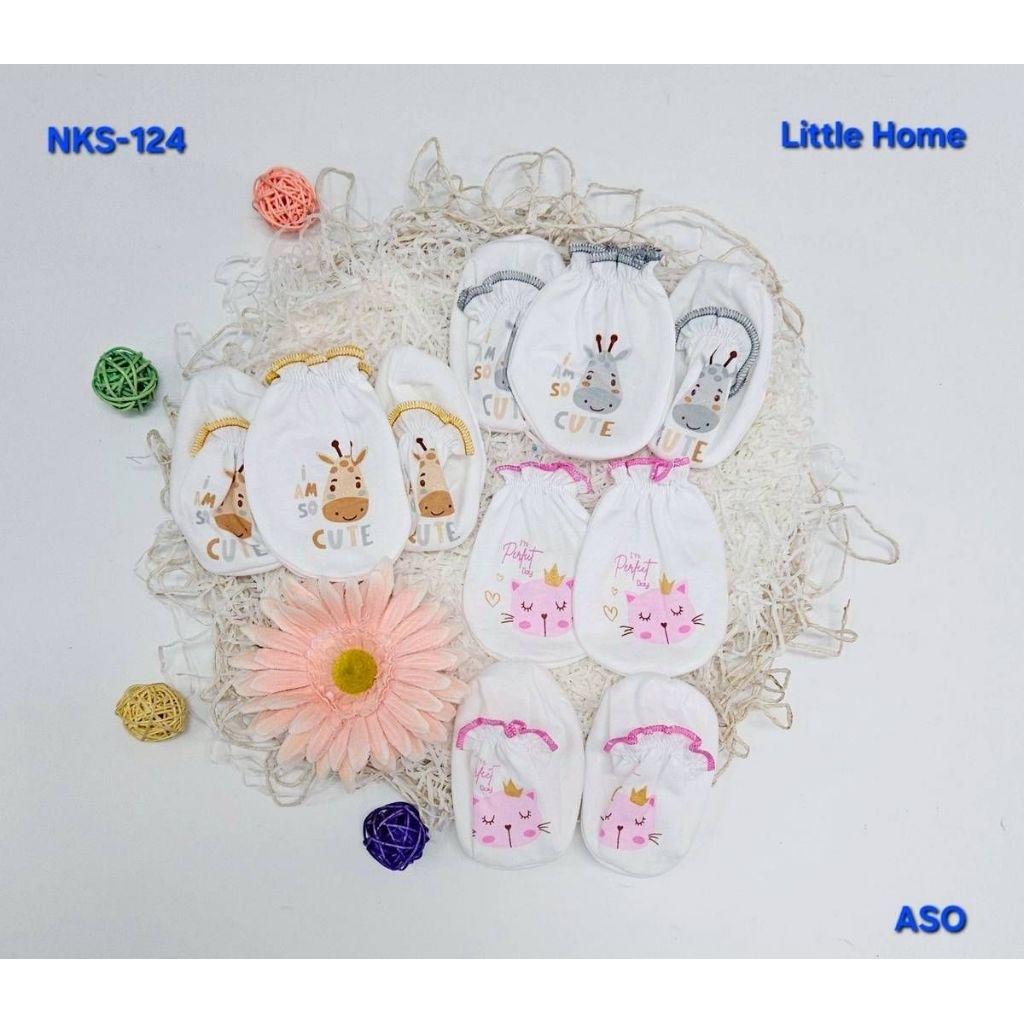 ถุงมือถุงเท้า เด็กแรกเกิด ลายน่ารัก ผ้านิ่มๆ พร้อมส่ง