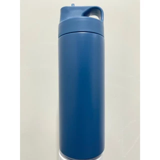 [เลเซอร์ฟรี] ใหม่ กระบอกเก็บความเย็นฝาหิ้ว 550ml มีหลอดในตัว สลักชื่อ / รูปฟรี