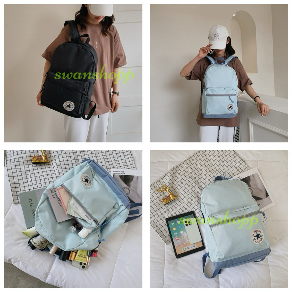 【พร้อมส่ง】กระเป๋าเป้ สะพายหลัง กระเป๋าแฟชั่น ความจุขนาดใหญ่เวอร์ชั่นเกาหลี นักเรียนแฟชั่น - รูปที่ 3