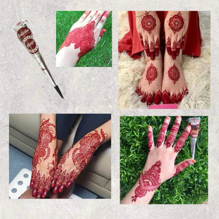Golecha Magic Henna Cone – Imported from India (สีแดงเข้ม Magic Red / สีดำ Magic Black)