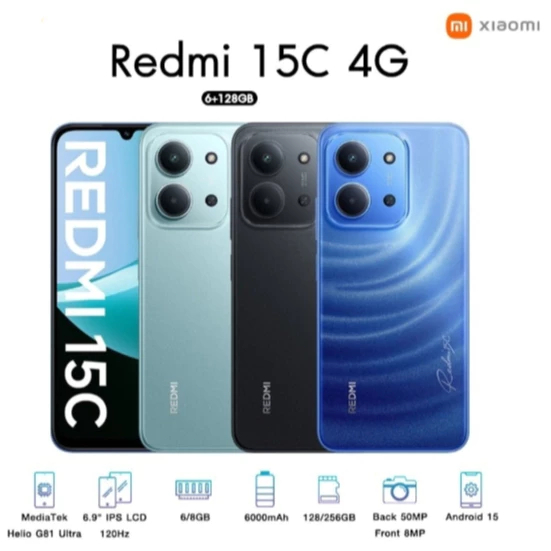 (NEW IN) Redmi 15C 4G (6+128G/8+256GB) | รับประกันคุณภาพ 12 เดือน