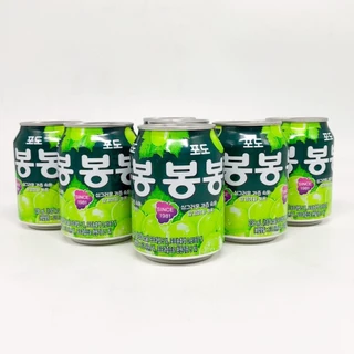 น้ำองุ่นเกาหลี 238ml มีเนื้อองุ่นด้านใน GRAPE JUICE BongBong บงบง 봉봉 SINCE 1981