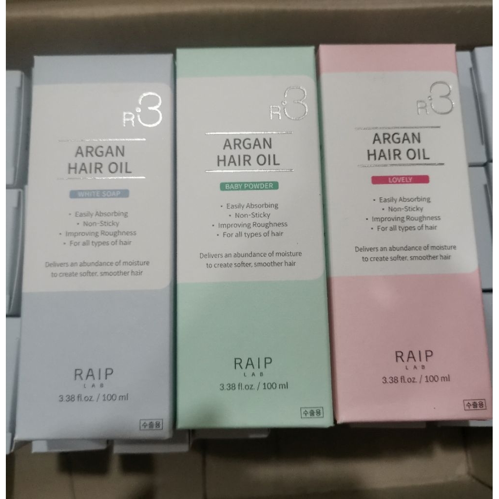 {แท้/พร้อมส่ง} Raip R3 Argan Hair Oil 100mlมี 3 กลิ่น