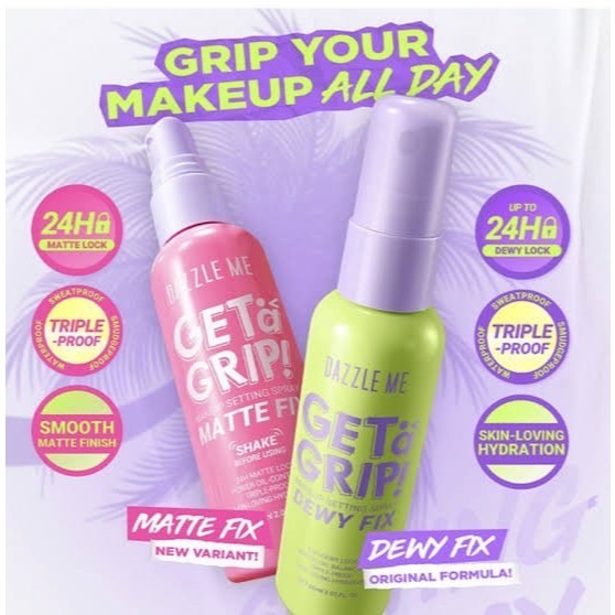Dazzle Me แดซเซิล มี เก็ท อะ กริป เมคอัพ เซ็ทติ้ง สเปรย์ 60 มล. มีให้เลือก 3 สูตร