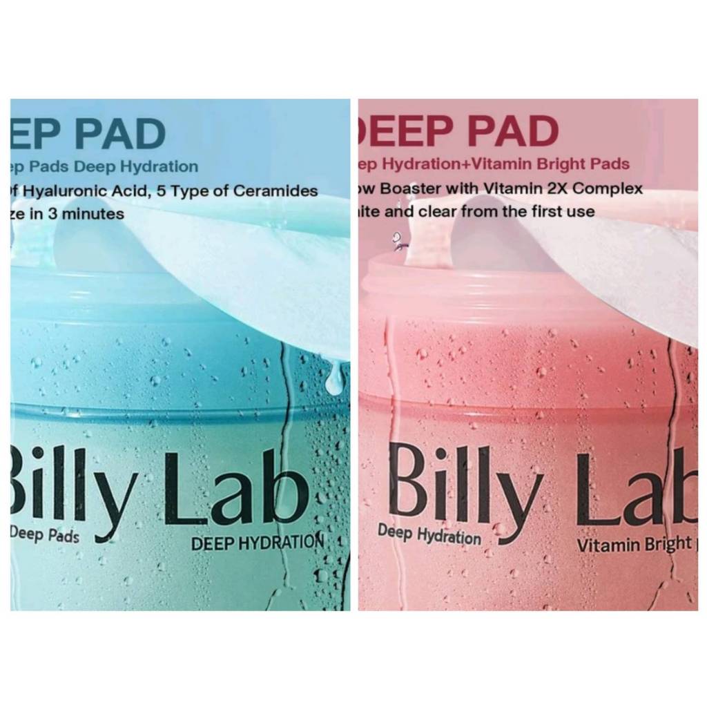 โทนเนอร์แพด Billy Lab กระปุกฟ้า - ชมพู บรรจุ 50 แผ่น